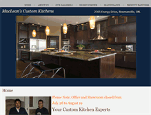 Tablet Screenshot of macleanskitchens.ca